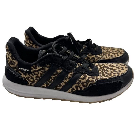 Adidas Womens Retrorun Cheetah Print Sneakers FZ2218 Size 8 Animal Print Shoes - Picture 2 of 11